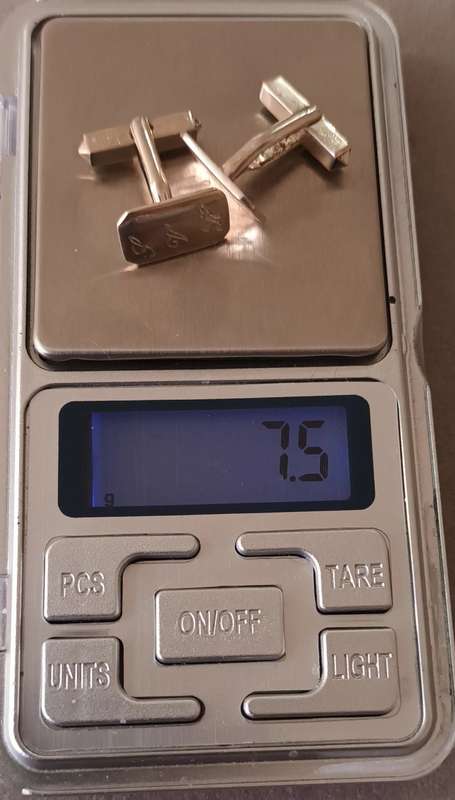 Sterling Silver Cufflinks by JAYEM. 7.5g.