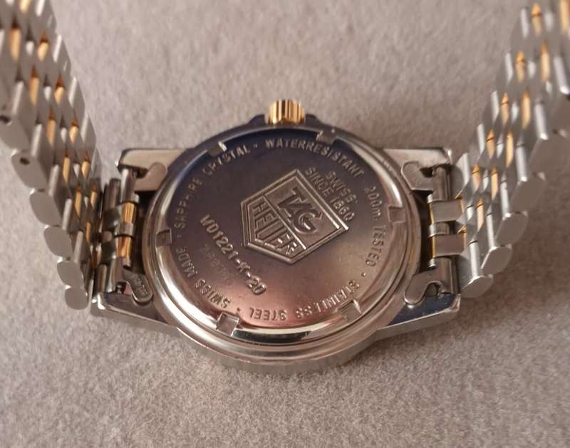 TAG Heuer 1500 Granite Dial 18k Gold Plated - Model WD1221-K-20 with lots of spares.