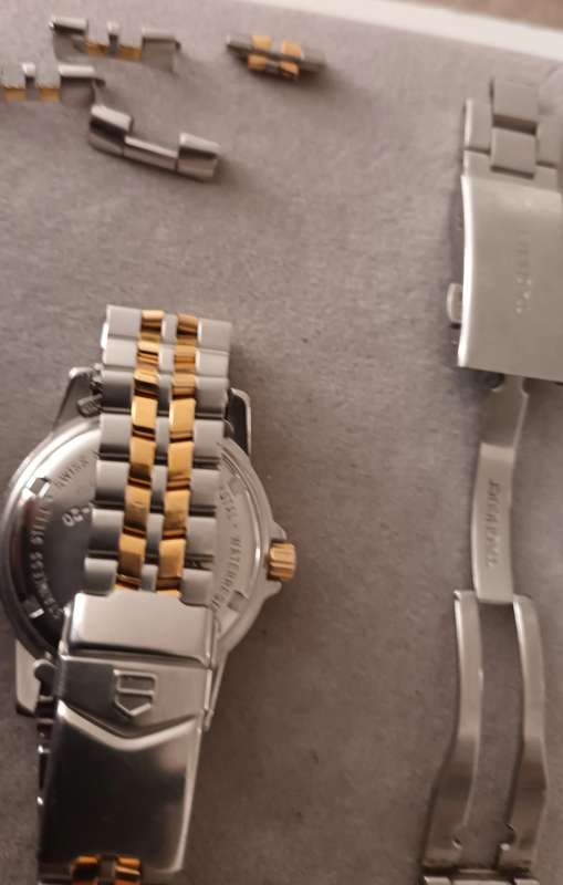 TAG Heuer 1500 Granite Dial 18k Gold Plated - Model WD1221-K-20 with lots of spares.