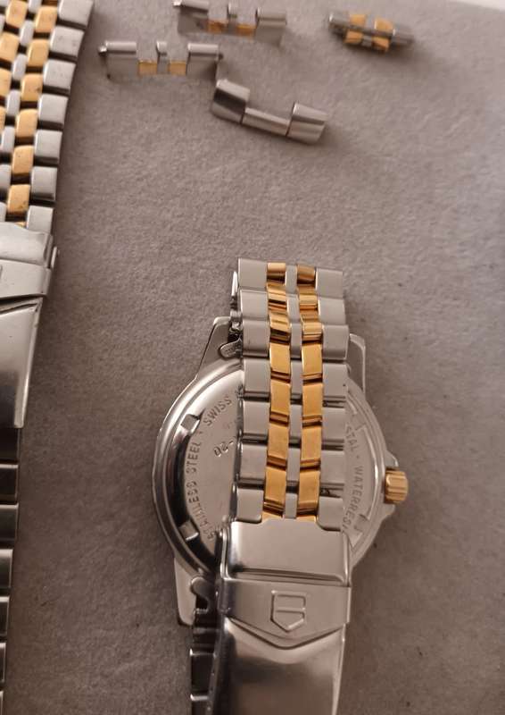 TAG Heuer 1500 Granite Dial 18k Gold Plated - Model WD1221-K-20 with lots of spares.