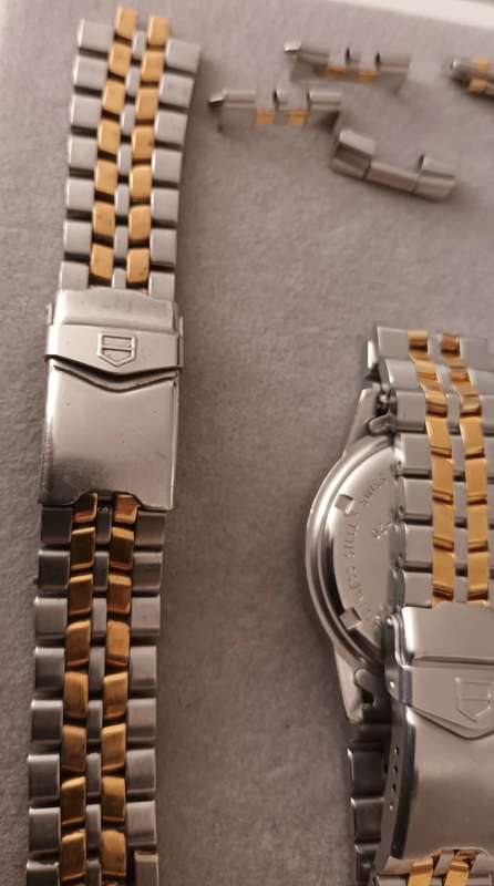 TAG Heuer 1500 Granite Dial 18k Gold Plated - Model WD1221-K-20 with lots of spares.