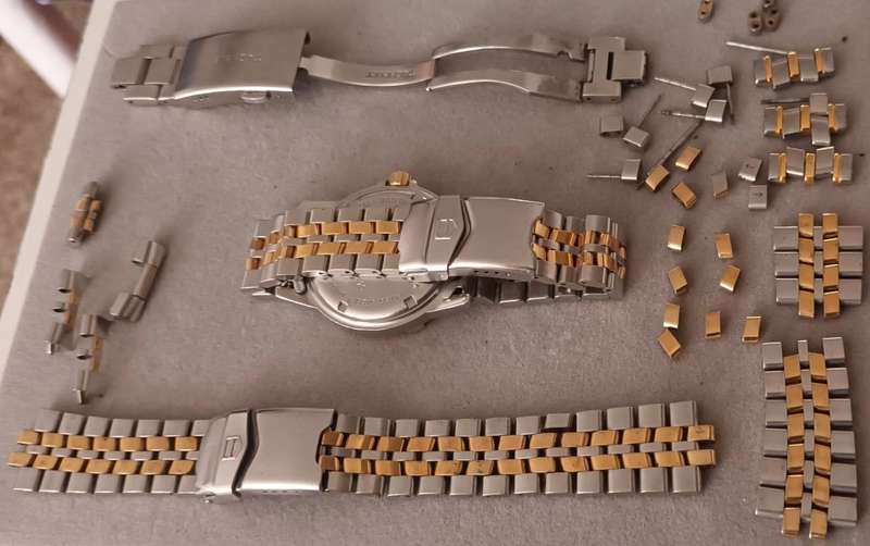 TAG Heuer 1500 Granite Dial 18k Gold Plated - Model WD1221-K-20 with lots of spares.
