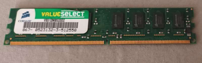 Corsair VS512MB533D2 512MB PC2-4200 RAM