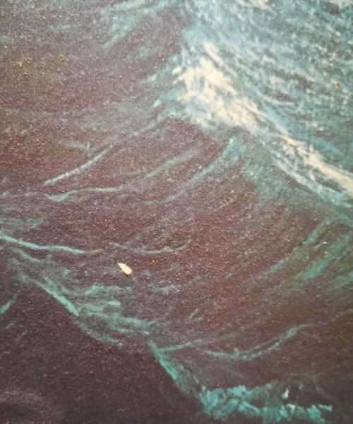 Rare Signed Andres Orpinas Original Three Dimensional Ship. Mid 1900s