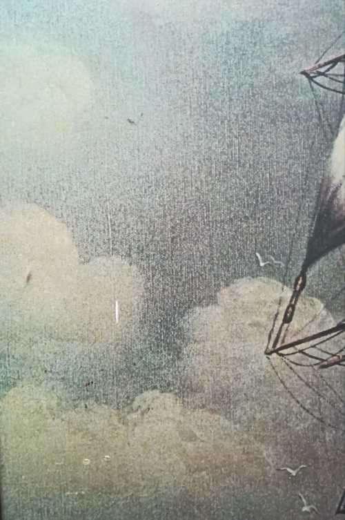 Rare Signed Andres Orpinas Original Three Dimensional Ship. Mid 1900s