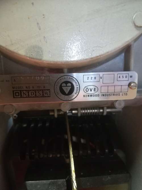 Vintage KENWOOD model 701A with attachments.