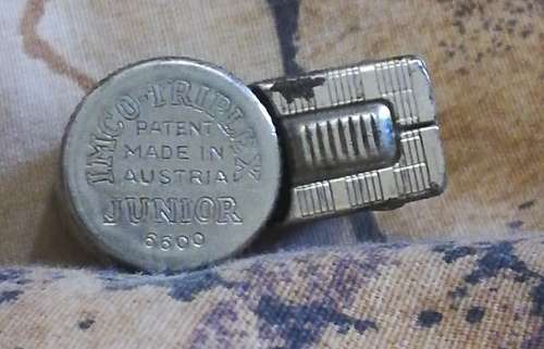 IMCO TRIPLEX PATENT JUNIOR 6600  plus IMCO Chesterfield lighter. Made in Austria Cigarette Lighters.