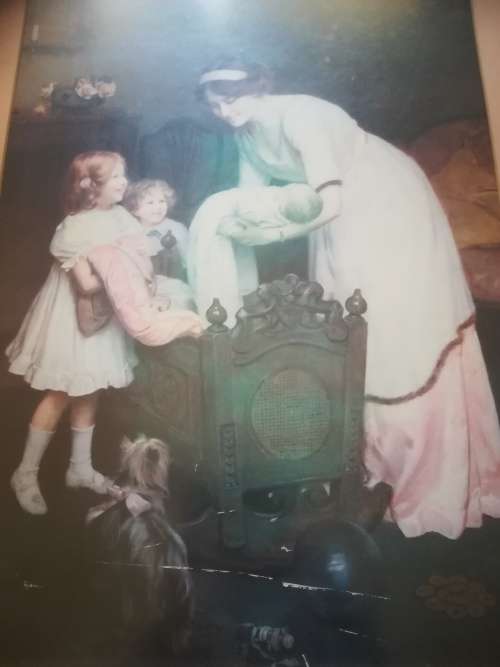 Good Night painted by Arthur John Elsley (1861 - 1952). Print. Length 67cm. Width 54.5cm.