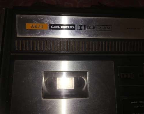 Akai CS-33D stereo cassette deck with Dolby B noise reduction.