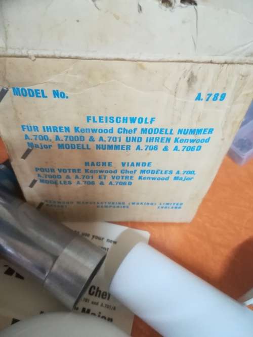 KENWOOD MINCER model A789 and SAUSAGE FILLER model A720, A920