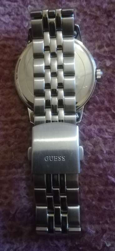 Guess Ladies Watch Stainless Steel Thin Mint.