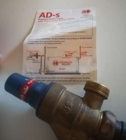 AD S-400 GEYSER WATER PRESSURE MULTI VALVE 400.