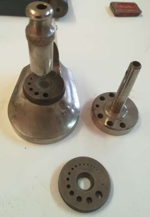 Watch repair Staking tools and 50 piece staking punches.