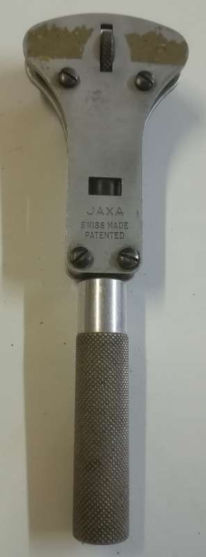 WATCHMAKER JAXA Metal Case Watch Opener. Swiss Made.