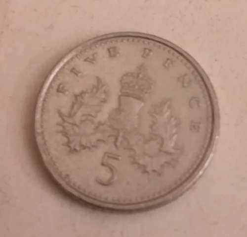 UK 5 Pence 1995
