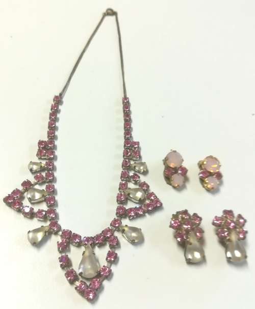 Antique Necklace and 2x earring sets