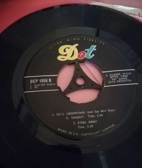 Pat Boone 45rpm record