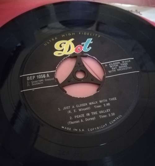 Pat Boone 45rpm record