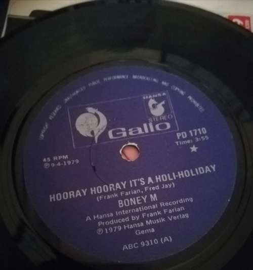 Boney M 45rpm record