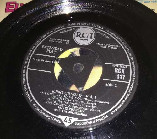 ELVIS PRESLEY 45RPM RECORD