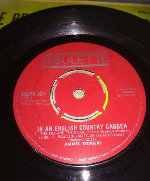 The Best of Jimmy Rodgers 45rpm record