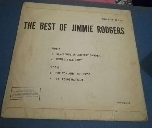 The Best of Jimmy Rodgers 45rpm record