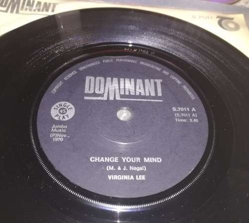 Virginia Lee 45rpm record