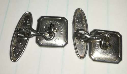 Vintage Deco Cufflinks By Lambourne, Birmingham
