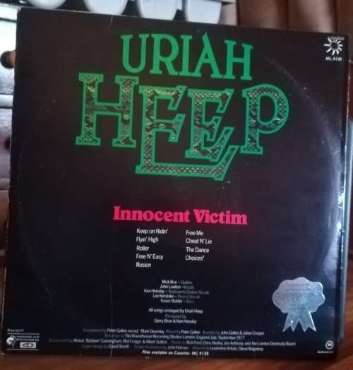 URIAH HEEP - INNOCENT VICTIM LP VINYL RECORD