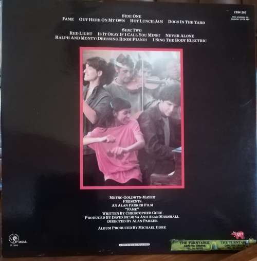 FAME SOUNDTRACK FROM THE MOTION PICTURE LP VINYL