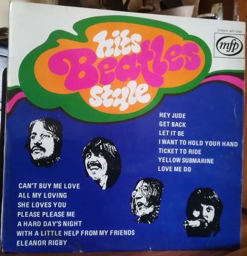 HITS BEATLES STYLE LP VINYL RECORD