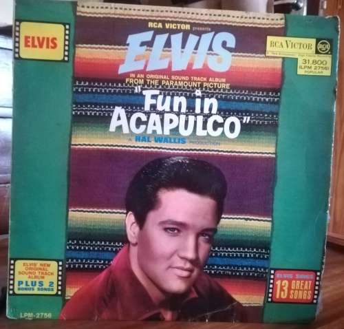ELVIS SOUNDTRACK TO FUN IN ACAPULCO LP VINYL RECORD