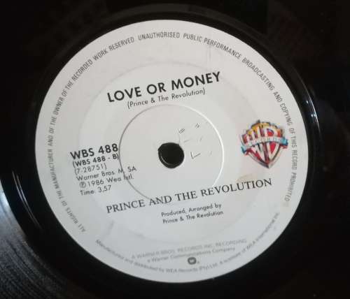 PRINCE AND THE REVOLUTION 45RPM RECORD