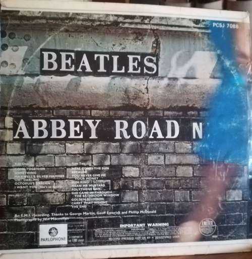 THE BEATLES - ABBEY ROAD LP VINYL RECORD PCSJ-7088