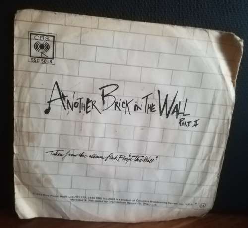 PINK FLOYD - ANOTHER BRICK IN THE WALL PART 2 45RPM RECORD