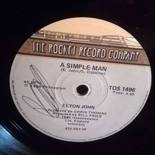 ELTON JOHN 45RPM RECORD