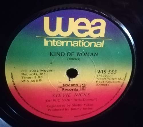 STEVIE NICKS 45RPM RECORD
