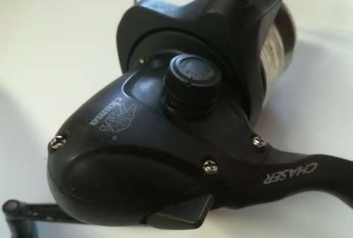 Large Okuma Chaser AX-65 fishing reel. Like New.