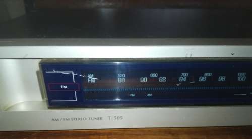 Vintage Sansui Am/FM Stereo Tuner T 505 FM / AM.