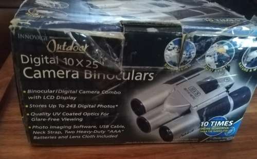 INNOVAGE (OUTDOOR) 10X25 DIGITAL CAMERA BINOCULARS IN BOX W MANUAL & SOFTWARE CD