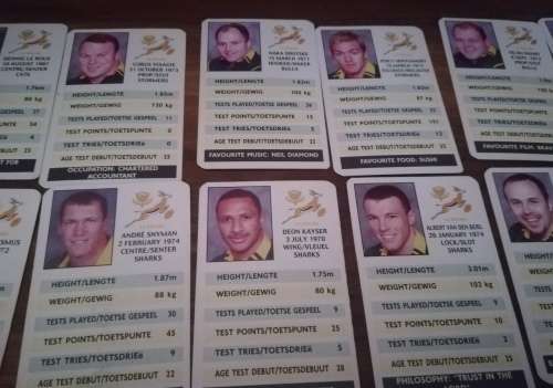COLLECTABLE S. A. RUGBY 2000 SPORTS CARDS