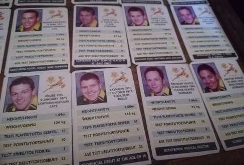 COLLECTABLE S. A. RUGBY 2000 SPORTS CARDS