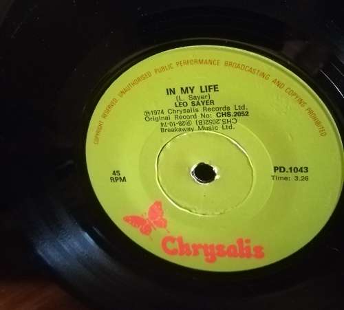 LEO SAYER 45RPM RECORD