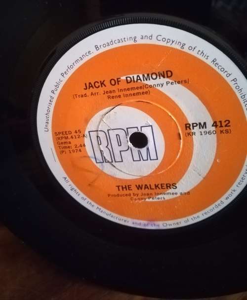 THE WALKERS 45RPM RECORD