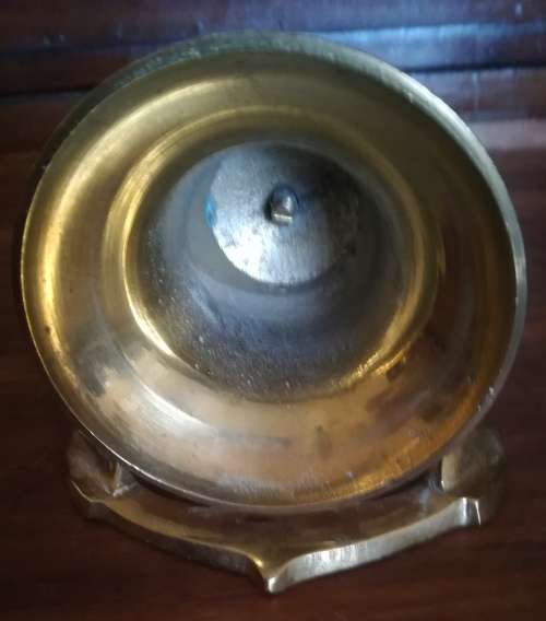 Brass door bell. Needs bell. Height 12cm. Diameter 8cm.