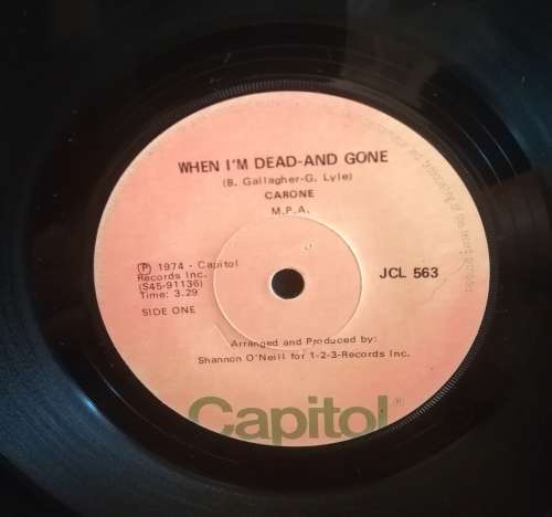CARONE 45RPM RECORD