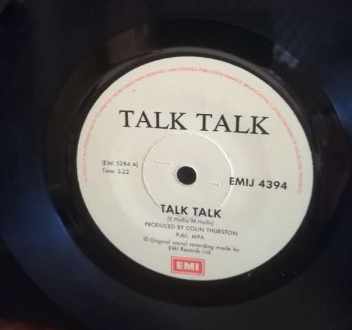 TALK TALK 45RPM RECORD