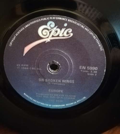 EUROPE - FINAL COUNTDOWN 45RPM RECORD