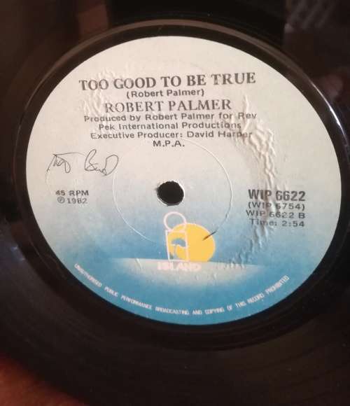 ROBERT PALMER 45RPM RECORD