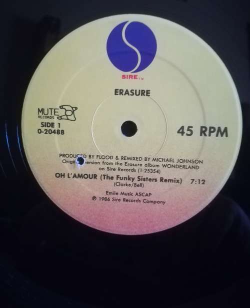 ERASURE MAXI SINGLE 45RPM